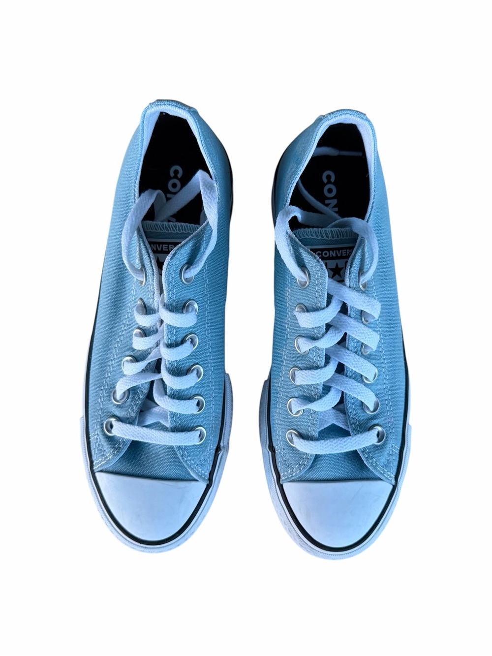 Converse Light Blue Low Top Canvas Sneakers